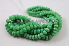 Chrysoprase Far Faceted Roundelle Beads